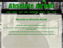 Tablet Screenshot of absolute-airsoft.co.uk